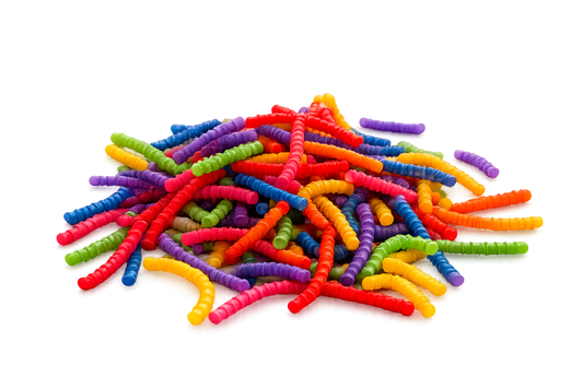 Gusanos Sensoriales Flexibles ALMABÚ – Motricidad Fina y Juego Sensorial