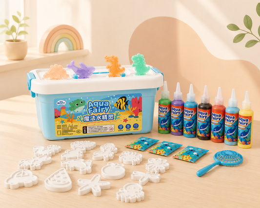 Kit de Pintura Creativa ALMABÚ – Crea Figuras de Gel con Moldes y Pinturas