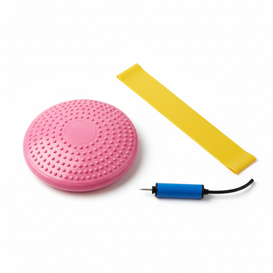 Cojín Sensorial Inflable para TDAH, Autismo y Terapia Ocupacional + Banda Elástica y Bombín