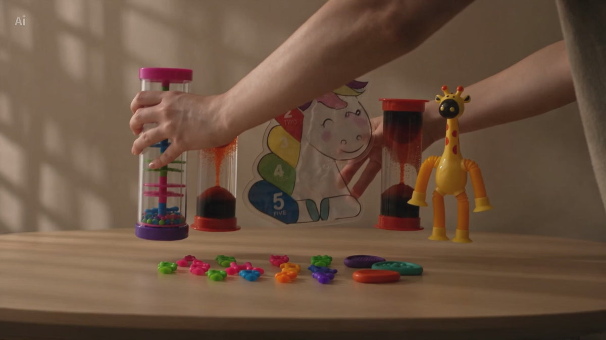 Kit Sensorial de Estimulación Temprana ALMABÚ – 7 Materiales para Bebés